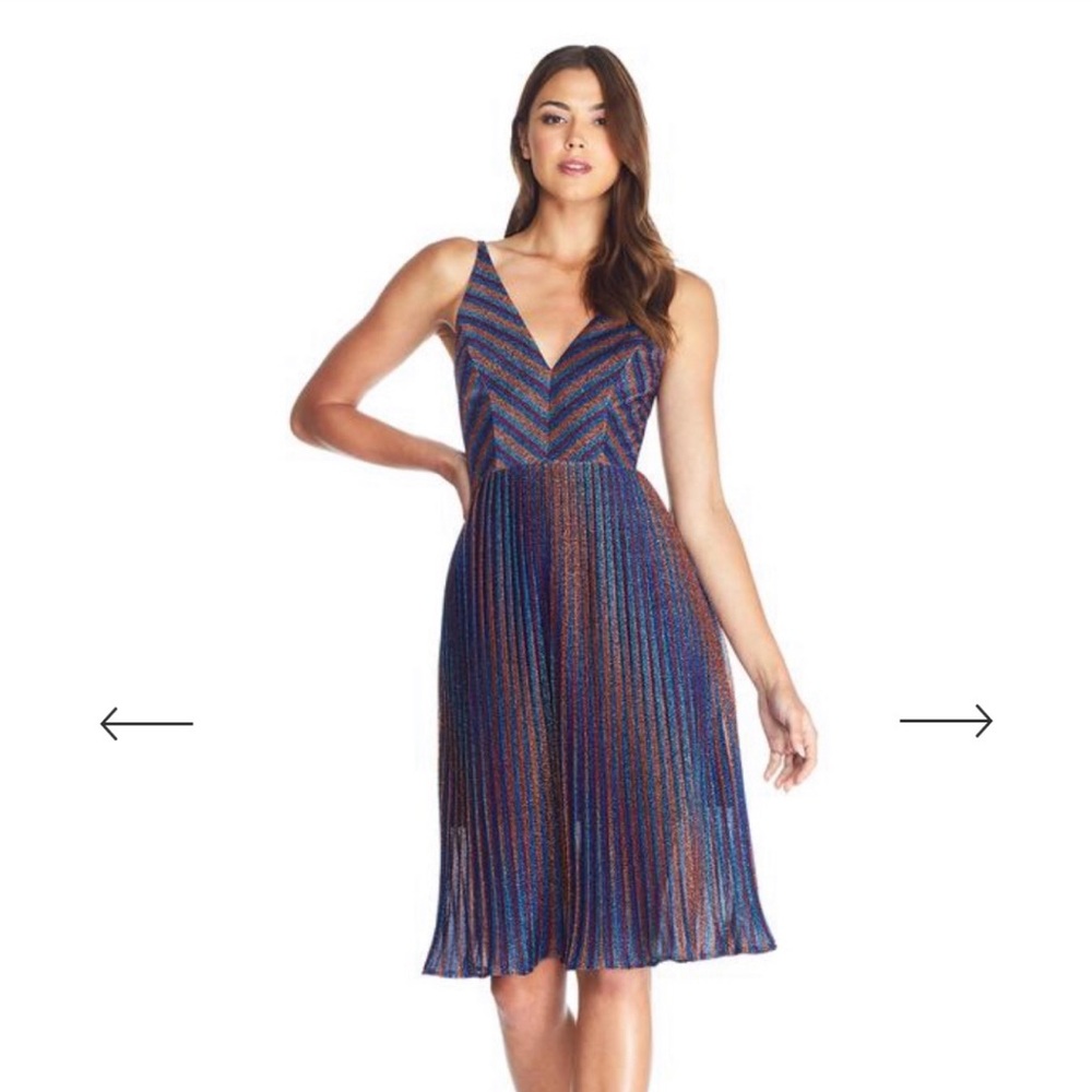Dress the Population Haley Metallic Dress
